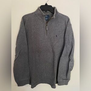 Boys Polo Ralph Lauren Gray Zip Sweater Size XL